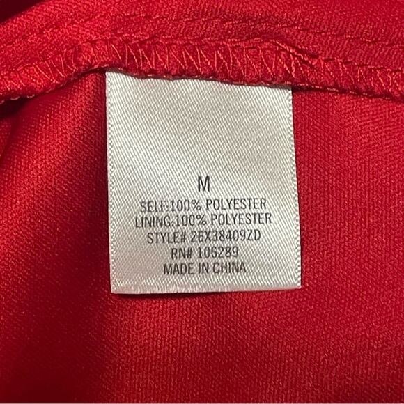 Francesca’s Mi Ami Red‎ Short Sleeve Dress Medium - Picture 6 of 7